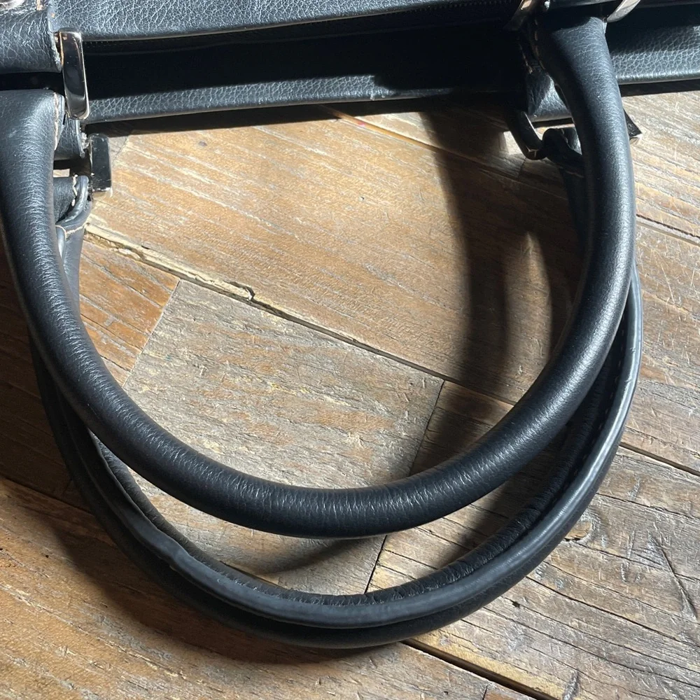 Franklin Covey Pebbled Faux Leather Briefcase🖤